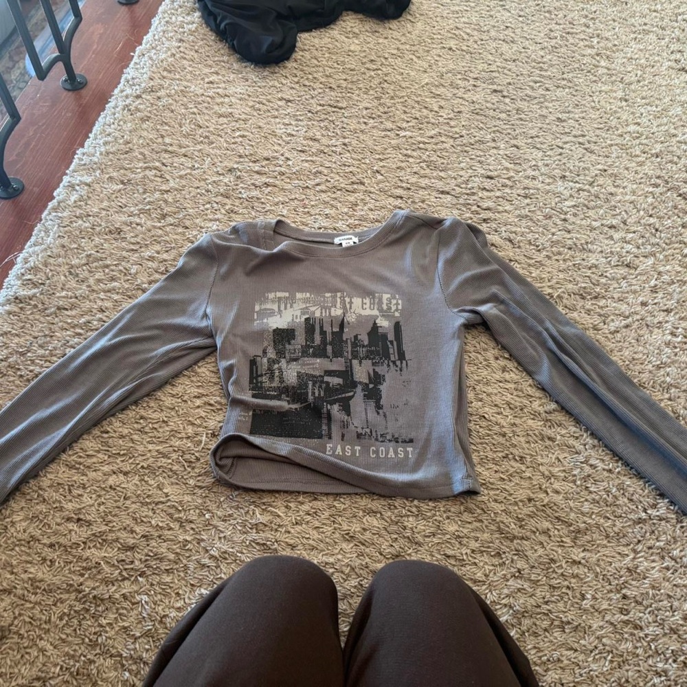 Garage Brown Long Sleeve Tee